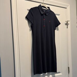 Tommy Hilfiger size Medium Polo- Style Short Sleeve Navy Dress with Collar